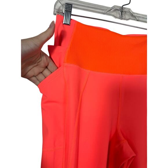 NWT Free People Movement Size Large Bright Coral Legging Size Pockets - Picture 2 of 7